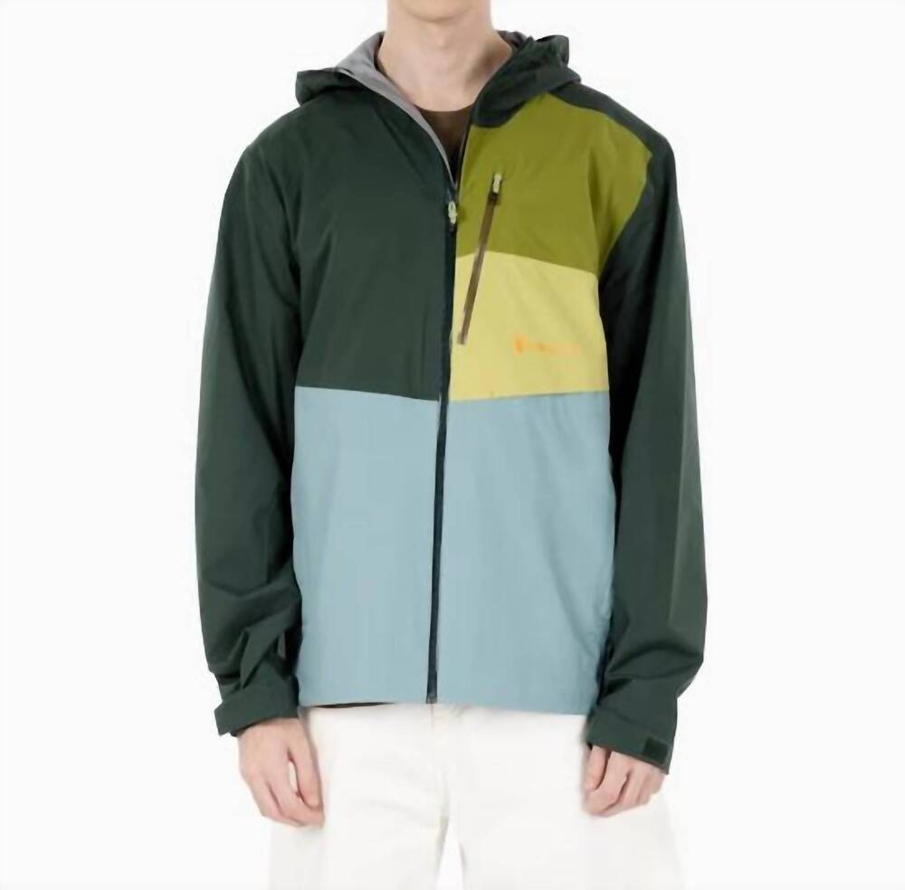 NEW COTOPAXI impermeo hooded shell jacket in cargo & bluegrass
